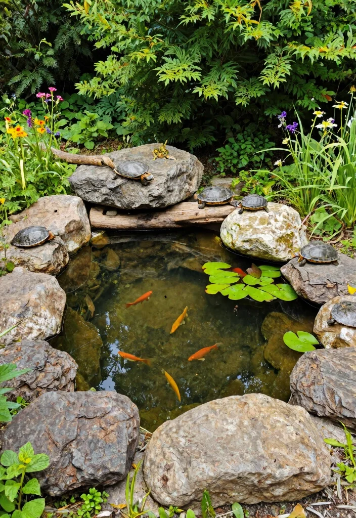 9 Refreshing Spring Garden Pond Ideas to Wake Up Your Yard 2. Natural Rock Pond 0