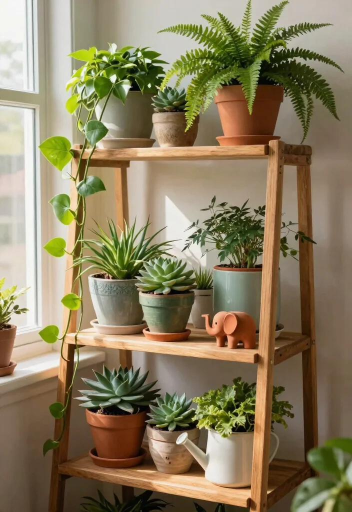 9 Relaxing Plant Shelf Ideas Bedroom Sanctuaries 1. Vertical Garden Shelves 0