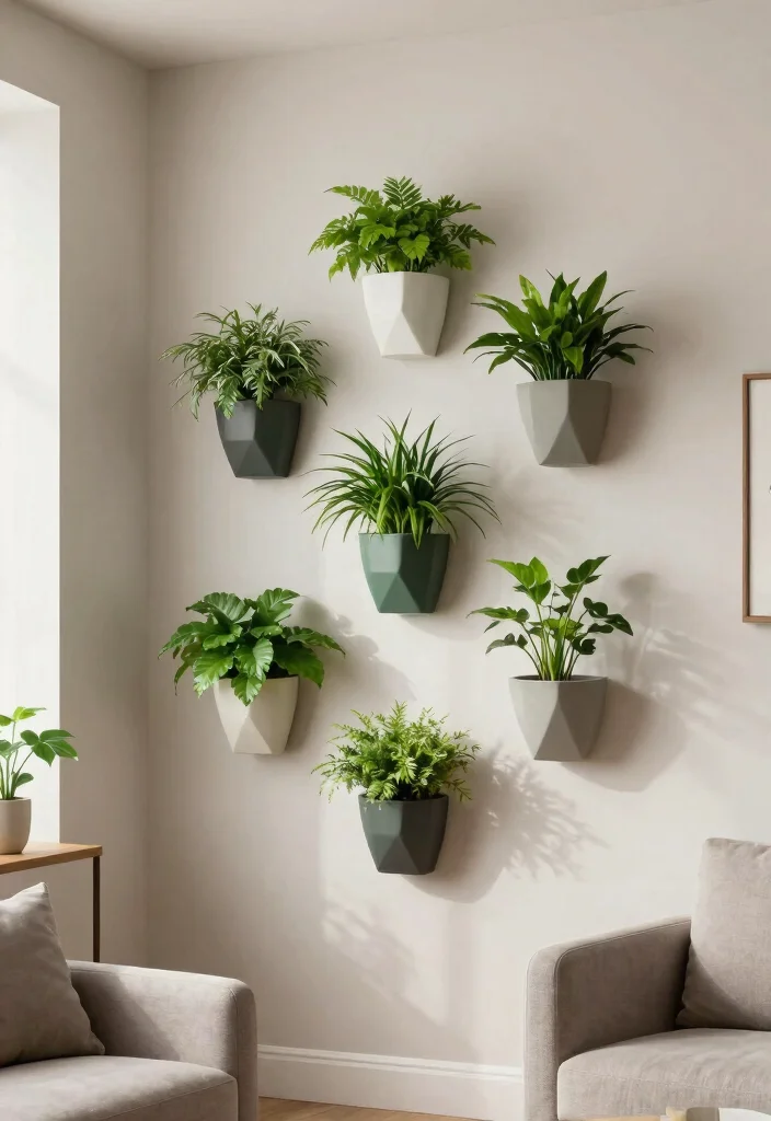 9 Space Saving Corner Shelf Plant Ideas for Small Rooms 8. Wall Mounted Planters for Minimalist Appeal 0